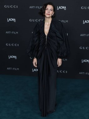 Aktris Maggie Gyllenhaal, Los Angeles İlçe Sanat Müzesi 'nde 6 Kasım 2021 tarihinde düzenlenen 10. Geleneksel LACMA Sanat + Film Galası' na geldi..