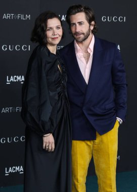 Maggie Gyllenhaal ve Jake Gyllenhaal, 6 Kasım 2021 'de Los Angeles İlçe Sanat Müzesi' nde düzenlenen 10. Geleneksel LACMA Sanat + Film Galasına geldiler..