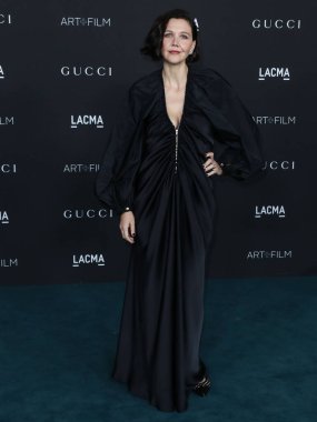 Aktris Maggie Gyllenhaal, Los Angeles İlçe Sanat Müzesi 'nde 6 Kasım 2021 tarihinde düzenlenen 10. Geleneksel LACMA Sanat + Film Galası' na geldi..