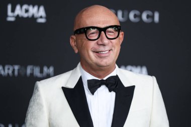 Gucci 'nin CEO' su Marco Bizzarri, 6 Kasım 2021 'de Los Angeles İlçe Sanat Müzesi' nde düzenlenen 10. LACMA Sanat + Film Galası 'na geldi..