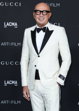 Gucci 'nin CEO' su Marco Bizzarri, 6 Kasım 2021 'de Los Angeles İlçe Sanat Müzesi' nde düzenlenen 10. LACMA Sanat + Film Galası 'na geldi..