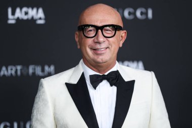 Gucci 'nin CEO' su Marco Bizzarri, 6 Kasım 2021 'de Los Angeles İlçe Sanat Müzesi' nde düzenlenen 10. LACMA Sanat + Film Galası 'na geldi..