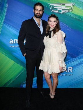 Jacob Andreou ve Carly Steel, TikTok ve Jeremy Scott onuruna 4 Kasım 2021 'de Batı Hollywood, Los Angeles, Kaliforniya, ABD' deki Pasifik Tasarım Merkezi 'nde düzenlenen amfAR Galası Los Angeles 2021' e geldiler.. 