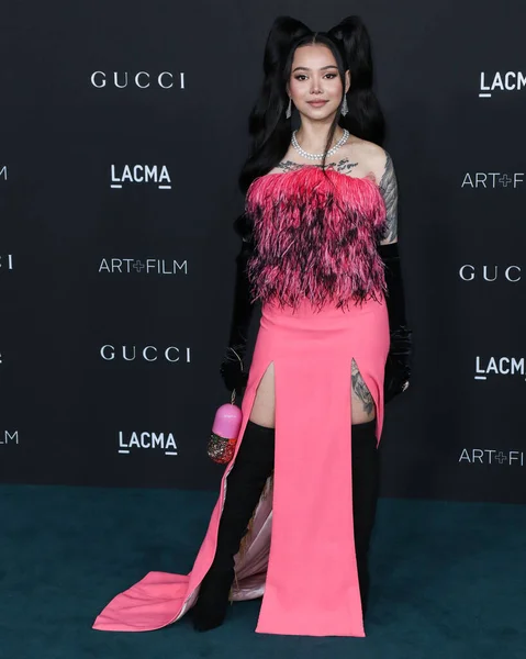 Cantante Bella Poarch Arriva Decimo Gala Annuale Lacma Art Film — Foto Stock