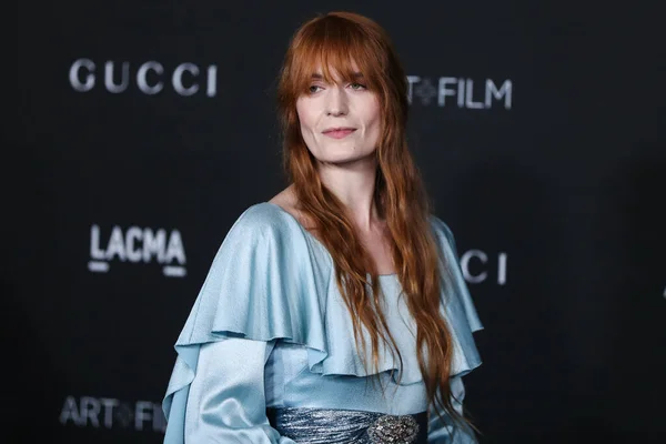 Singer Florence Welch Wearing Dress Gucci Arrives 10Th Annual Lacma — Stock Photo, Image