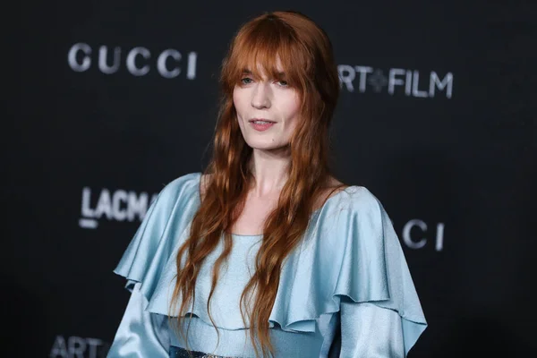 Singer Florence Welch Wearing Dress Gucci Arrives 10Th Annual Lacma — Stock Photo, Image