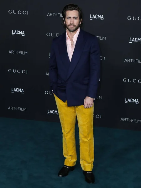 Acteur Jake Gyllenhaal Met Een Outfit Van Gucci Arriveert Het — Stockfoto