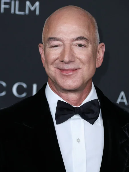 Empresario Estadounidense Fundador Presidente Ejecutivo Amazon Com Jeff Bezos Llega —  Fotos de Stock