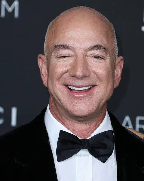 Empresario Estadounidense Fundador Presidente Ejecutivo Amazon Com Jeff Bezos Llega —  Fotos de Stock