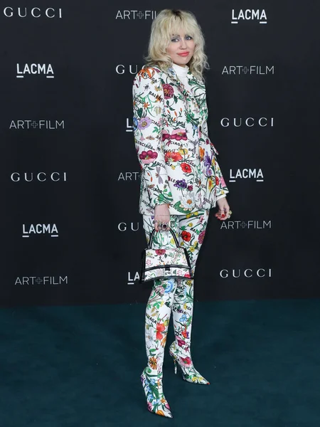 Cantante Miley Cyrus Con Indosso Abito Gucci Balenciaga Gioielli Jared — Foto Stock