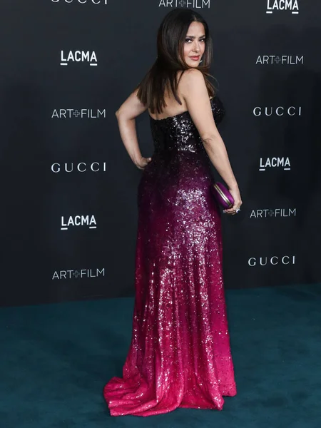 Schauspielerin Salma Hayek Pinault Kommt Einem Outfit Von Gucci Zur — Stockfoto