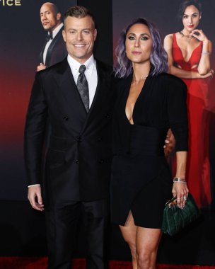 Yönetmen Rawson Marshall Thurber ve eşi Sarah Koplin, Netflix 'in 4 Kasım 2021' de Los Angeles, Kaliforniya, ABD 'de düzenlenen Xbox Plaza ve Chick Hearn Court' taki 