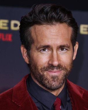 Aktör Ryan Reynolds, Netflix 'in 4 Kasım 2021' de Los Angeles, Kaliforniya 'da düzenlenen Xbox Plaza ve Chick Hearn Court' taki 