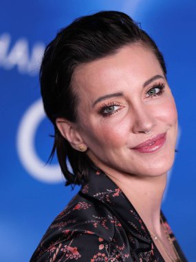 Aktris Katie Cassidy, 2 Kasım 2021 'de Batı Hollywood, Los Angeles, Kaliforniya, ABD' deki Pacific Design Center 'da düzenlenen Los Angeles Orijinal Film' Finch 'in Los Angeles galasına geldi..