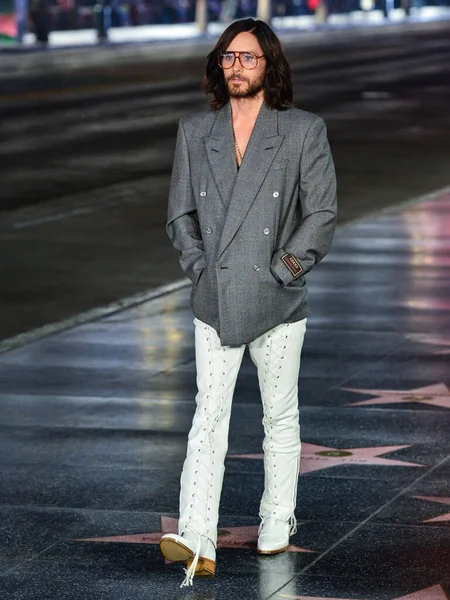 Actor Jared Leto Camina Por Pasarela Desfile Del Amor Gucci — Foto de Stock