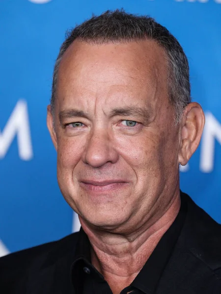 Skådespelaren Tom Hanks Anländer Till Los Angeles Premiär För Apple — Stockfoto