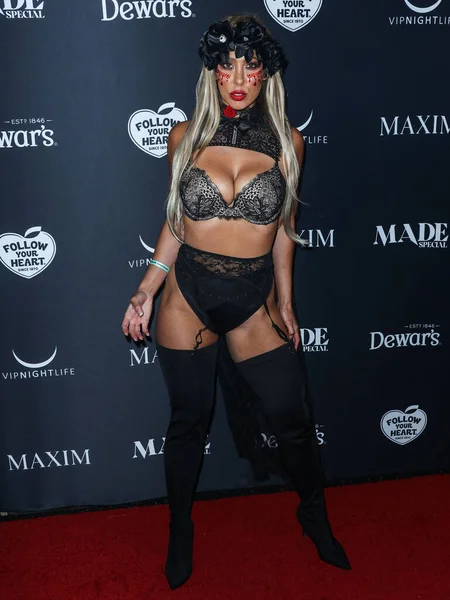 Monique Nicole Leclair Kommt Zur Maxim Halloween Party 2021 Produced — Stockfoto