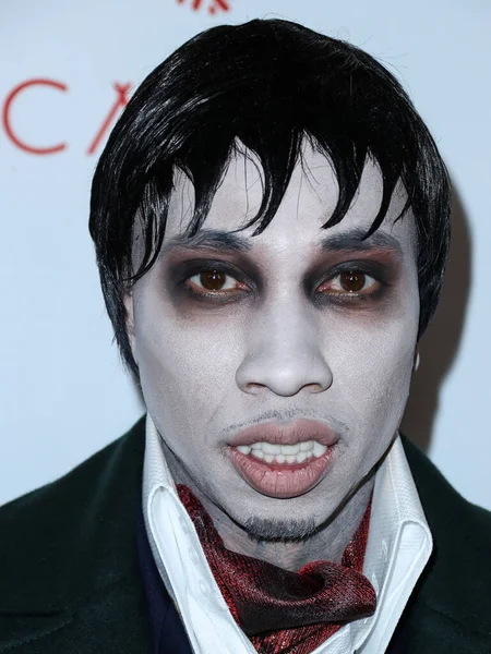 说唱歌手Tyga Micheal Ray Nguyen Stevenson 抵达Darren Dzienciol Carn Evil Halloween — 图库照片