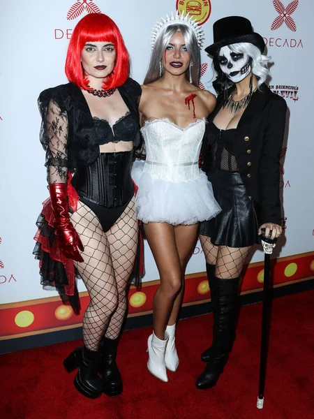 Madison Grace Reed Llega Carn Evil Halloween Party Darren Dzienciol — Foto de Stock