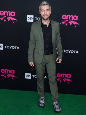 Amerikalı şarkıcı Lance Bass, 8 Ekim 2022 'de Sunset Las Palmas Stüdyoları' nda düzenlenen 2022 Çevre Medya Derneği Ödül Töreni 'ne geldi.. 