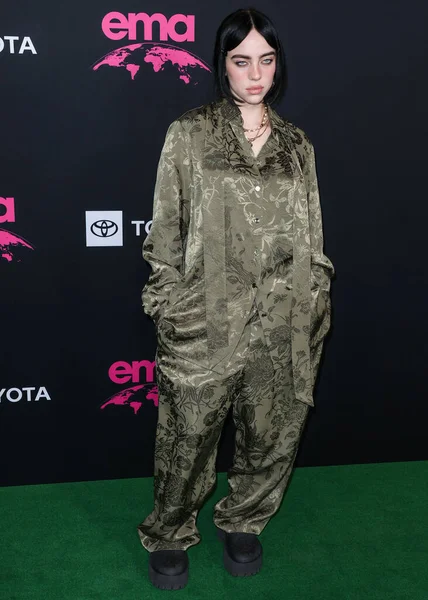 American Singer Songwriter Billie Eilish Wearing Gucci Arrives 2022 Environmental — Stock Photo, Image