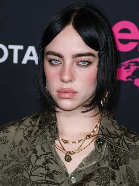 Amerikaanse Singer Songwriter Billie Eilish Draagt Gucci Arriveert 2022 Environmental — Stockfoto