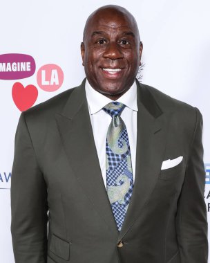 Amerikalı eski profesyonel basketbolcu Magic Johnson (Earvin Johnson Jr.), Imagine LA 'nın 9 Ekim 2022' de ABD 'nin Kaliforniya eyaletinin Los Angeles kentinde gerçekleştirdiği Imagine Ball' a geldi..