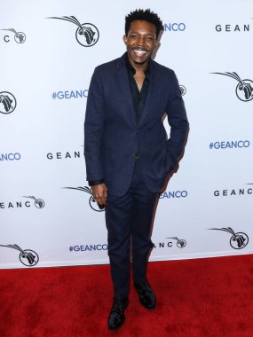 Aktör Denzel Whitaker, 29 Ekim 2021 'de Batı Hollywood' daki 1 Otel 'de düzenlenen GEANCO Vakfı Galası 2021' e ulaşır..