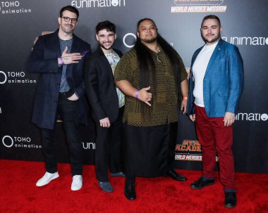 J. Michael Tatum, Brandon McInnis, Geoff Bisente ve Jonathan McInnis, 26 Ekim 2021 'de Los Angeles, Kaliforniya, ABD' deki Los Angeles 'ta düzenlenen 