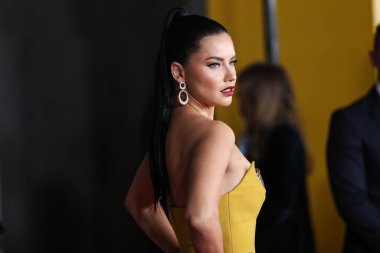 Azzi ve Osta elbisesi giyen Model Adriana Lima, 25 Ekim 2021 'de Los Angeles, Kaliforniya, ABD' deki Akademi Sinema Müzesi 'nde düzenlenen Focus Özelliklerinin Son Gecesi' ne geldi..