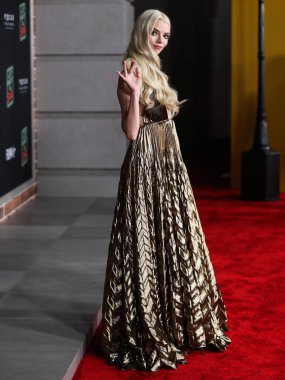 Dior elbisesi giyen aktris Anya Taylor-Joy, 25 Ekim 2021 'de Los Angeles, Kaliforniya, ABD' de bulunan Akademi Sinema Müzesi 'nde düzenlenen Focus Features' Last Night In Soho 'nun Los Angeles galasına geldi.. 