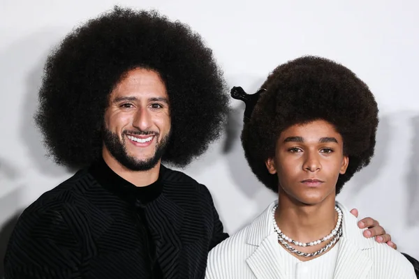 Attivista Diritti Civili Americano Quarterback Football Colin Kaepernick Attore Jaden — Foto Stock