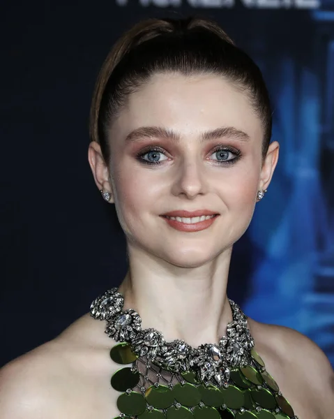 Herečka Thomasin Mckenzie Oblečená Šperků Bvlgari Přijíždí Los Angeles Premiere — Stock fotografie