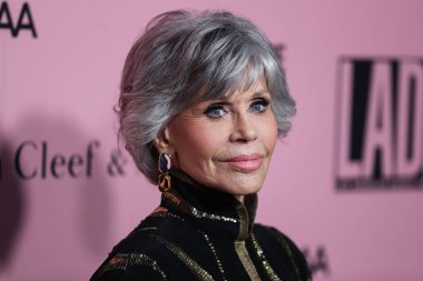 Aktris Jane Fonda, Los Angeles, Kaliforniya 'da 16 Ekim 2021' de The Pritzker Estate 'te düzenlenen Los Angeles Dans Projesi 2021 Gala' ya geldi..