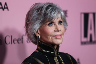 Aktris Jane Fonda, Los Angeles, Kaliforniya 'da 16 Ekim 2021' de The Pritzker Estate 'te düzenlenen Los Angeles Dans Projesi 2021 Gala' ya geldi..