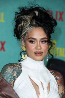 Şarkıcı-söz yazarı Kehlani, 13 Ekim 2021 'de Los Angeles, Kaliforniya, ABD' de bulunan Shrine Auditorium ve Expo Hall 'da düzenlenen Netflix' in 