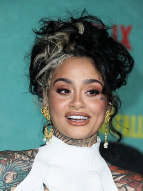 Şarkıcı-söz yazarı Kehlani, 13 Ekim 2021 'de Los Angeles, Kaliforniya, ABD' de bulunan Shrine Auditorium ve Expo Hall 'da düzenlenen Netflix' in 
