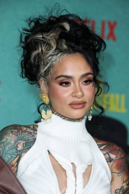 Şarkıcı-söz yazarı Kehlani, 13 Ekim 2021 'de Los Angeles, Kaliforniya, ABD' de bulunan Shrine Auditorium ve Expo Hall 'da düzenlenen Netflix' in 