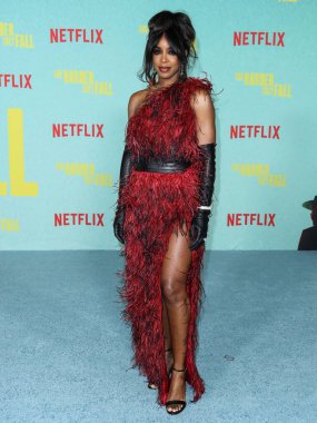 Şarkıcı Kelly Rowland, 13 Ekim 2021 'de Los Angeles, Kaliforniya, ABD' deki Shrine Auditorium ve Expo Hall 'da düzenlenen Netflix' in 