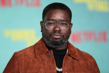 Aktör Lil Rel Howery 13 Ekim 2021 'de Los Angeles, Kaliforniya, ABD' de bulunan Shrine Auditorium ve Expo Hall 'da düzenlenen Netflix' in 