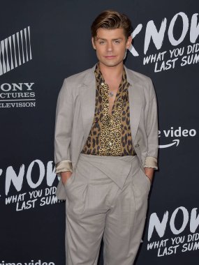 Aktör Garrett Clayton, 13 Ekim 2021 'de Hollywood Roosevelt' te düzenlenen 