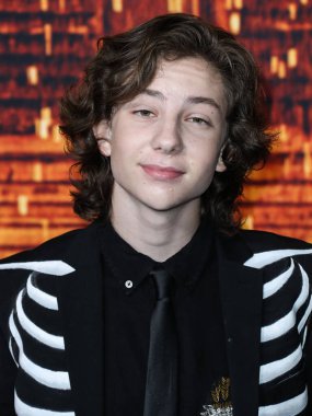 Aktör Tristian Eggerling, 12 Ekim 2021 'de Hollywood, Los Angeles, Kaliforniya, ABD' deki TCL Çin Tiyatrosu IMAX 'te düzenlenen Evrensel Resimlerin Cadılar Bayramı Cinayetlerinin Kostüm Partisi galasına geldi..