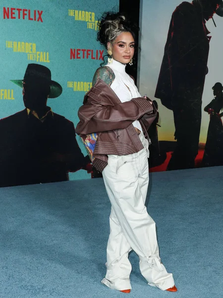 Singer Songwriter Kehlani Anländer Till Los Angeles Premiere Netflix Harder — Stockfoto