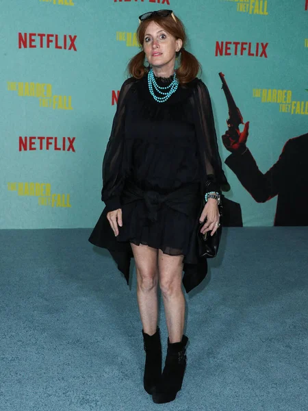 Empresária Michelle Silverman Chega Los Angeles Premiere Netflix Harder Fall — Fotografia de Stock