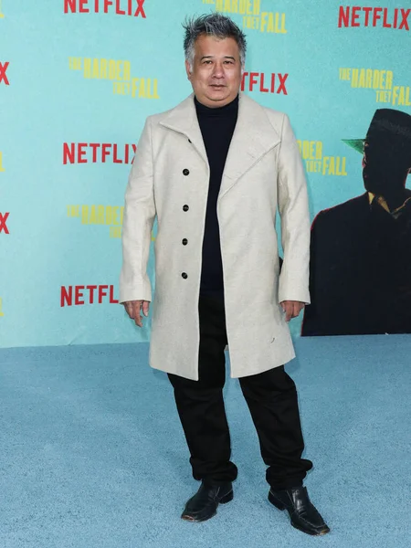 Maquiador Tym Shutchai Buacharern Chega Los Angeles Premiere Netflix Harder — Fotografia de Stock