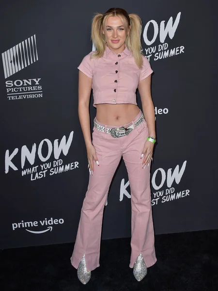 Madi Monroe Színésznő Megérkezik Los Angeles Premiere Amazon Studios Sony — Stock Fotó