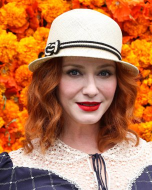 Aktris Christina Hendricks, 2 Ekim 2021 'de ABD' nin Los Angeles eyaletindeki Pacific Palisades, Los Angeles, Kaliforniya eyaletindeki Will Rogers Eyalet Parkı 'nda düzenlenen Veuve Clicquot Polo Classic Los Angeles 2021' e geldi..