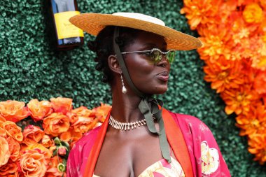 Aktris Jodie Turner-Smith, 2 Ekim 2021 'de ABD' nin Kaliforniya eyaletinin Pacific Palisades kentindeki Will Rogers Eyalet Parkı 'nda düzenlenen Veuve Clicquot Polo Classic Los Angeles 2021' e geldi.. 