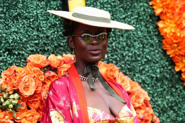 Aktris Jodie Turner-Smith, 2 Ekim 2021 'de ABD' nin Kaliforniya eyaletinin Pacific Palisades kentindeki Will Rogers Eyalet Parkı 'nda düzenlenen Veuve Clicquot Polo Classic Los Angeles 2021' e geldi.