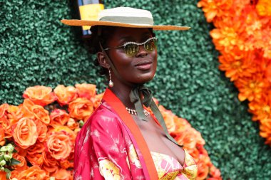 Aktris Jodie Turner-Smith, 2 Ekim 2021 'de ABD' nin Kaliforniya eyaletinin Pacific Palisades kentindeki Will Rogers Eyalet Parkı 'nda düzenlenen Veuve Clicquot Polo Classic Los Angeles 2021' e geldi.. 